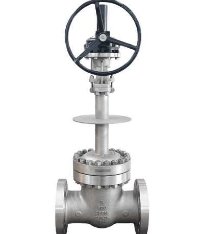 Cryogenic valve for high-pressure applications in cryogenic systems.